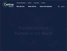 Tablet Screenshot of centrusenergy.com